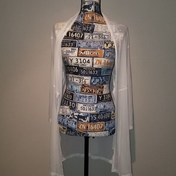 White cover up by J Valdi size L - Picture 9 of 9